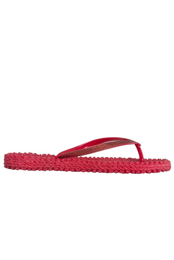 Red sparkle flip flops 2025
