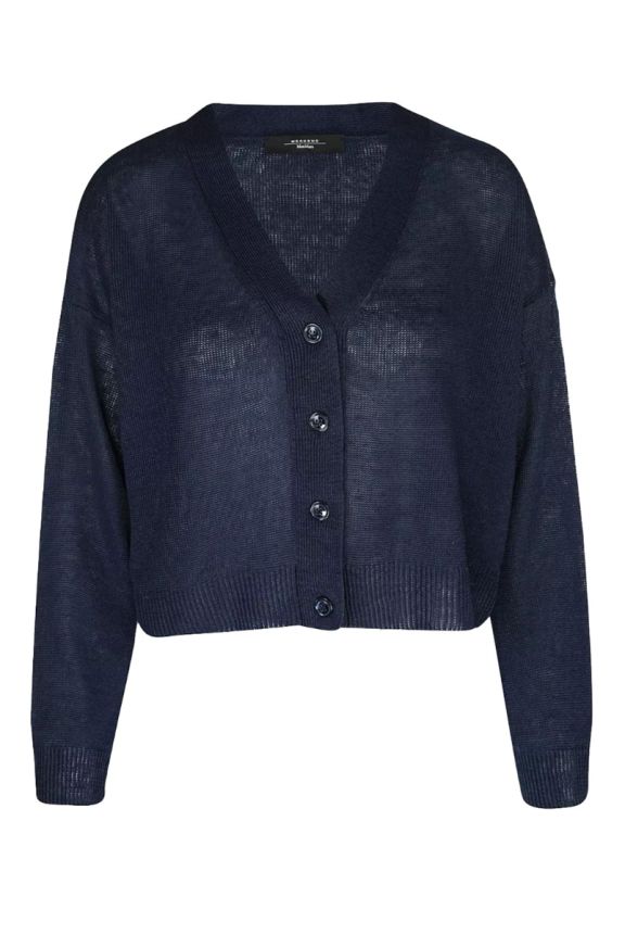 Daniela Linen Cardigan Navy
