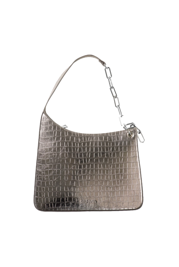 Silver croc bag deals