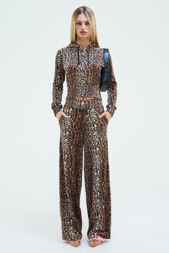 Leopard print tracksuit bottoms store