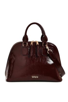 Karla Patent Faux Leather Handbag - Bear Me
