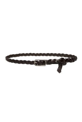 Clima Woven Leather Belt - Black