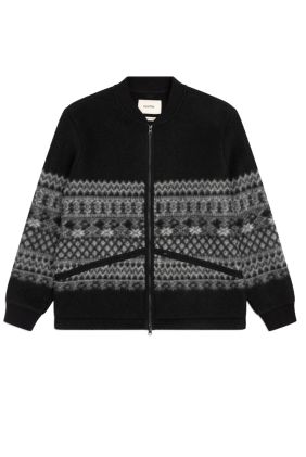 Dreghorn Fair Isle Fleece - Black