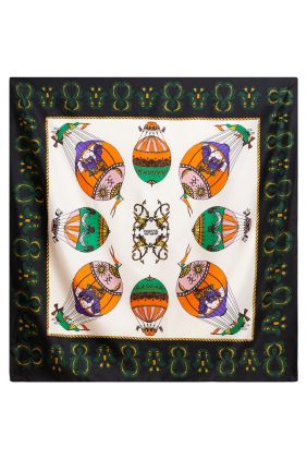 Kontact Silk Scarf - Black