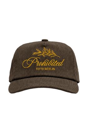 Leaf Corduroy Cap - Dark Green