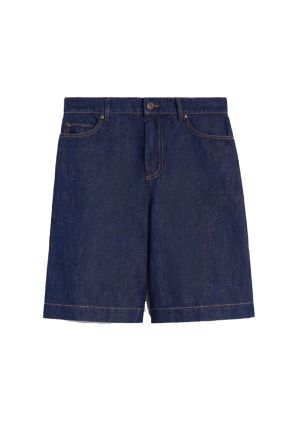 Ozono Denim Bermuda Shorts - Navy