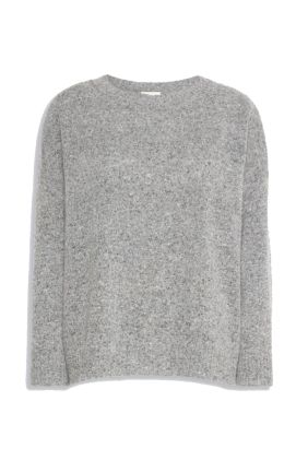 Palchi Tweed Wool & Silk Blend Jumper - Grey