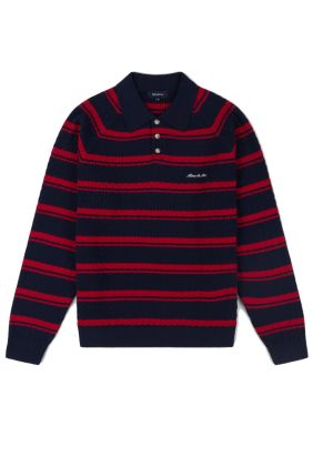 Riley Knit Polo - Navy