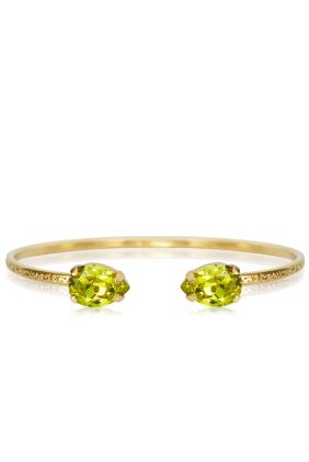 Petite Drop Bracelet - Gold/Citrus Green