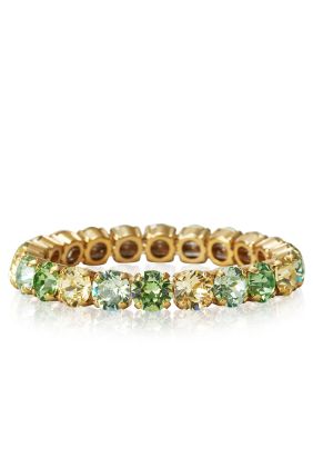 Gia Stud Bracelet - Gold/Lime Combo