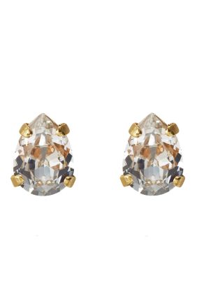 Super Petite Drop Earrings - Gold/Crystal