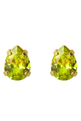 Super Petite Drop Earrings - Gold/Citrus Green