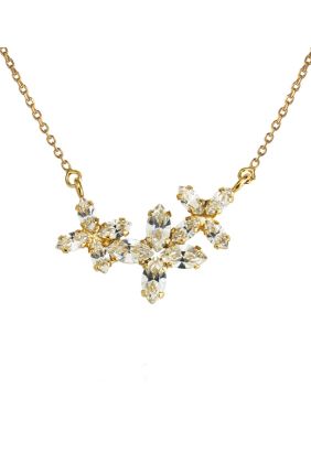Multi Star Necklace - Gold/Crystal