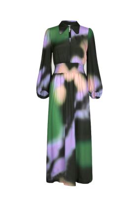 Amber Dress - Green Fade