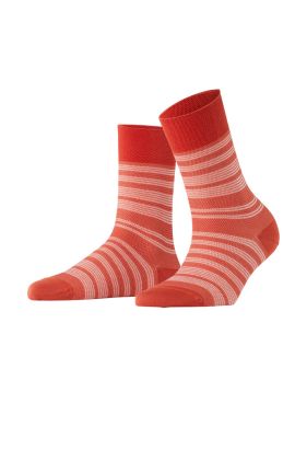 Sensitive Sunset Stripe Socks - Papaya