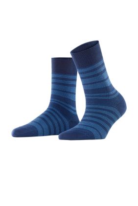 Sensitive Sunset Stripe Socks - Space Blue