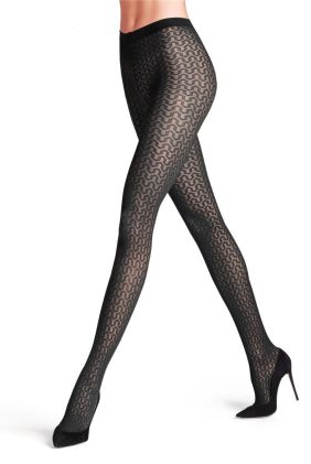 Cryptogram 30 Den Tights - Black