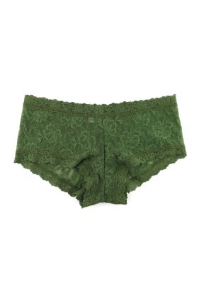 Signature Lace Boyshort - Bitter Olive