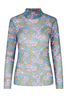 Jodi Top - Blue Flowerscape