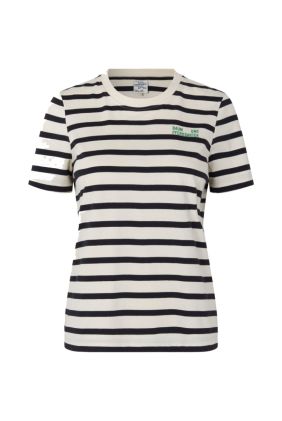 Jalona T-Shirt - Breton Stripe Black