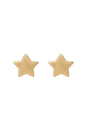 Essentials Star Ear Studs - Matt Gold Plated