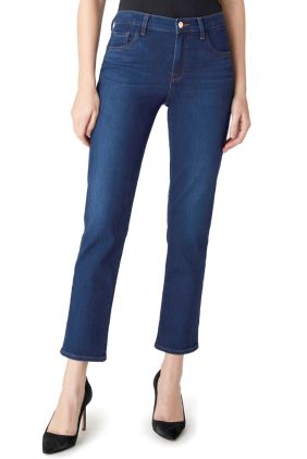 Adele Mid-Rise Straight Jeans - Moro