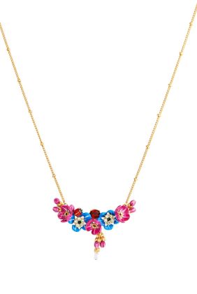 Forget-Me-Knot, Rosebud & Ladybird Necklace