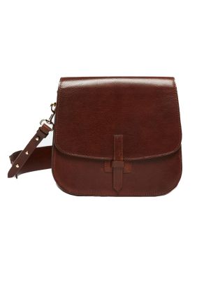 Assuan Vegetable Tanned Leather Bag - Tobacco