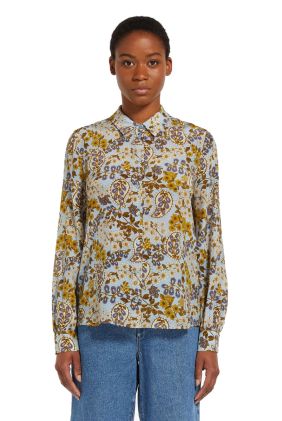 Belfast Silk Crêpe de Chine Shirt - Sky Blue