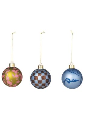 Christmas Baubles - Blue
