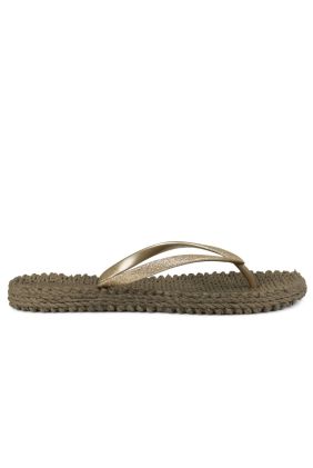 Cheerful Glitter Flip Flops - Cub Brown