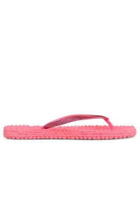 Cheerful Glitter Flip Flops - Pink