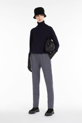 Cordoba Check Trousers - Medium Grey