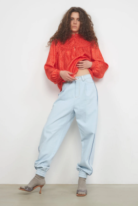 Corrie Pants - Washed Denim Blue