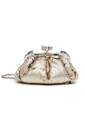 Egadi Small Sequinned Pasticcino Bag - Ivory