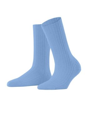 Cosy Wool Boot Socks - Arctic Blue