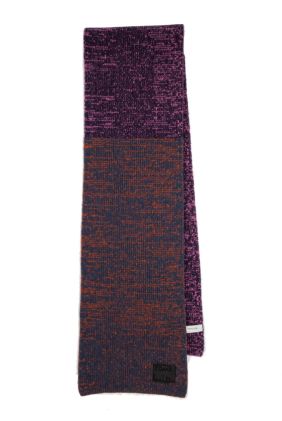 Flecked Lambswool Scarf - Purple