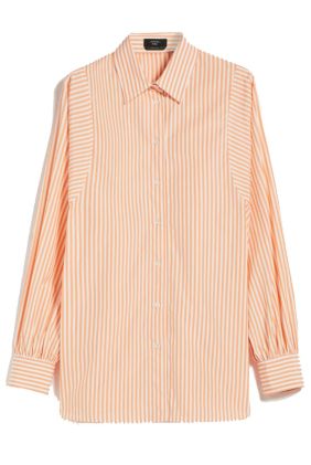 Fufy Striped Cotton Shirt - Orange