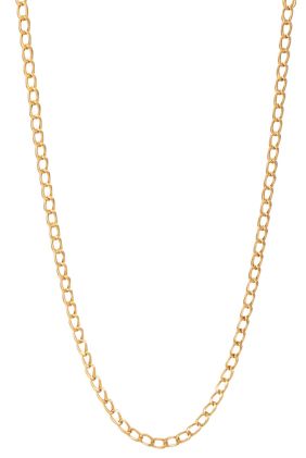 Essentials Seneca Long Necklace - Matt Gold 95cm