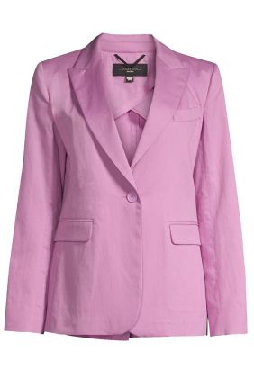 Gelosia Cotton & Linen Blazer - Lilac