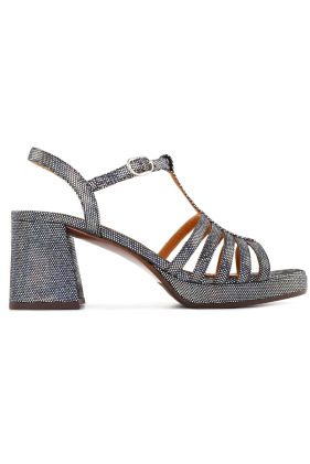 Genial Metallic Leather Sandals - House Silver
