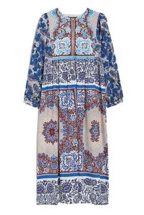 Ghiotto Cotton Poplin Dress - Turquoise