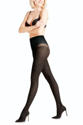 Houndstooth 15 Den Tights - Black