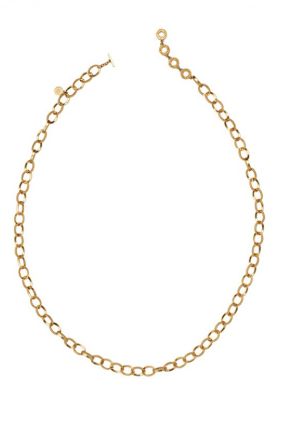 Essentials Book Necklace - Matt Gold Plated 95cm