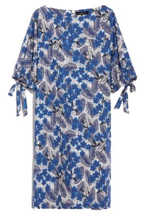 Astor Cotton Poplin Dress - Cornflower Blue