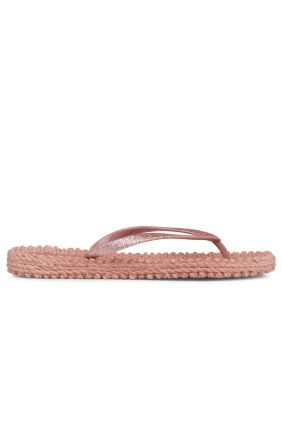 Cheerful Glitter Flip Flops - Misty Rose