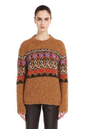 Erasmo Jacquard-Knit Sweater - Beige