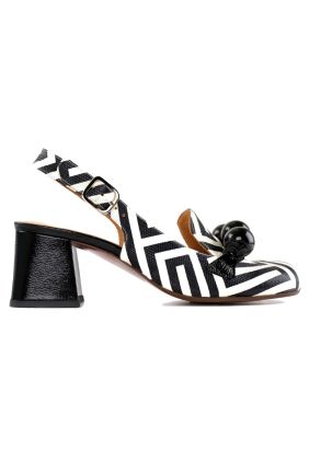 Moby Leather Shoes - Black & White