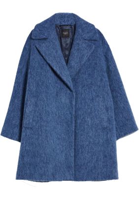 Pepli Wool Blend Coat - China Blue