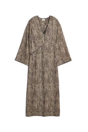 Isetta Maxi Dress - Snake Jacquard